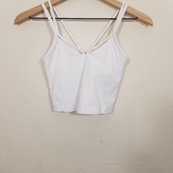 Lululemon Ribbed Crop Tank Top Size 0 - Picture 1 of 5